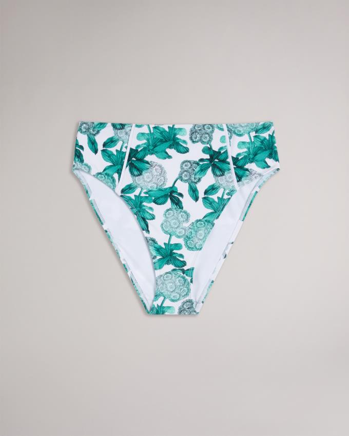 Vetement de Bain Ted Baker Floral High Waisted Bikini Bottom Vert Femme | GAU-87511216